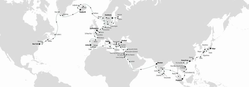シルバーシー 2025年ワールドクルーズ　東京出航 ！